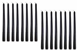 Smokeless Scented Pack of 16 Black Tapered stick Candles for Diwali party Birthd - £27.32 GBP