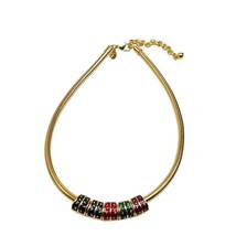 Joan Rivers 18&quot; Snake Chain Necklace with 10 colorful Interchangeable Charms - £34.43 GBP