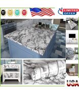 Elegant Peel and Stick Marble Wallpaper – 15.8x197 Inch Self-Adhesive De... - $50.16 CAD