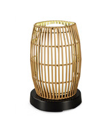 Patio Living Concepts PatioGlo LED Table Lamp Bright White Resin Bamboo ... - $337.28