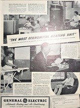 GE General Electric Heating Unit 1937 VTG Ad Automatic heating air condi... - $13.42 CAD