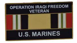 Us Marines Operation Iraqi Freedom Veteran W/RIBBON Pin Or Hat Pin - Veteran Own - £4.38 GBP
