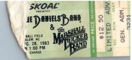 Charlie Daniels Band Ticket Stumpf August 28 1983 Salem North Carolina - £42.20 GBP