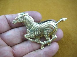 (B-ZEBRA-50) extra large Zebra running zebras Africa brass pin pendant b... - $13.29