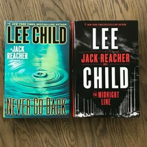 The Midnight Line &amp; Never Go Back by Lee Child Jack Reacher series. Hard... - $11.53 CAD