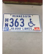 Vintage 1980 HN 363 MINNESOTA MN LICENSE PLATE Handicapped Disabled Embo... - £31.57 GBP