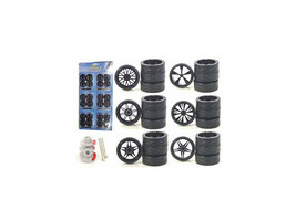 Wheels and Tires Multipack Set of 24 pieces for 1/18 Scale Cars and Trucks - £21.41 GBP