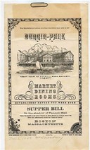 Durgin Park Supper Bill Menu Boston Massachusetts Shadow of Fanuil Hall 1949 - £37.86 GBP