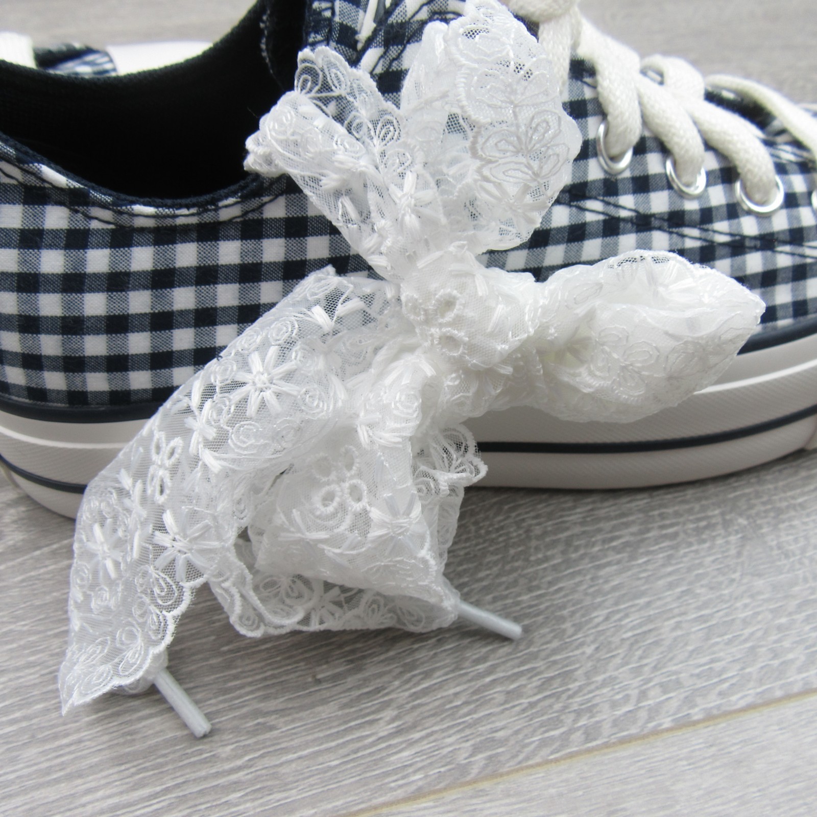 Converse CTAS Lift Platform Gingham Womens Size 8 Obsidian White NEW A13664C Item image 12