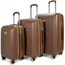 Snakeskin 3 Piece Expandable Luggage Set - £168.77 GBP