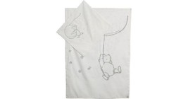 DISNEY WHEAT Winnie The Pooh Baby Pillow &amp; Duvet Set Ivory 100% Cotton O... - $66.82