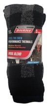 Dickies 3pr Steel Toe Black/Gray Wool Blend Heavy Thermal Crew Socks SZ 6-12 New - £12.96 GBP