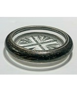 1883 F.B. Rogers Silver Co. Sterling Silver .925 Glass Ashtray Holder Dish - £14.85 GBP