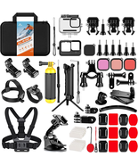 Action Camera Accessories Kit for GoPro Hero 11 10 9 Black Waterproof Housing 63 - $48.99