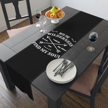 Nature Lover&#39;s Table Runner: Inspire Adventure with Motivational Quote P... - £28.81 GBP+