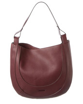 Jason Wu Black Cherry Pebbled Faux Leather Shoulder Bag - £67.94 GBP