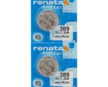 Renata 389 SR1130W Batteries - 1.55V Silver Oxide 389 Watch Battery (10 ... - £4.16 GBP+