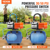 1.6HP Shallow Well Pump with Pressure Tank 1320GPH Irrigation Booster Pump - $205.91