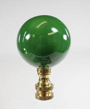 Hunter Green Ceramic Ball Finial 2.25&quot;h - £24.86 GBP