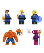 5Pcs Fantastic Four Minifigures Galactus Human Torch Mister Fantastic Mi... - $31.23 CAD