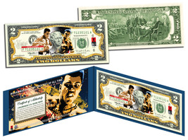 Muhammad Ali &quot;Petruccio Art&quot; Legal Tender U.S. $2 Bill *Licensed* w/Folio &amp; Coa - £11.11 GBP