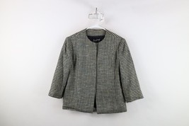 Vintage 50s 60s Rockabilly Womens Large Wool Tweed Blazer Suit Jacket Pl... - $1,021.14 MXN