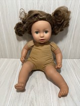 Zapf Creations 2016 baby doll soft body vinyl head limbs brown hair green eyes - £15.54 GBP