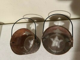 2 rustic wood trim candle holders image 6