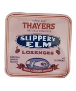 Thayers Slippery Elm CHERRY Exp July of2023. One Tin. 42 Single Candies ... - $70.11