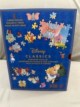 Disney Parks Storybook Puzzle Set of 4 500 Pc 2 Sided Pinnochio Alice Dumbo Pan image 4