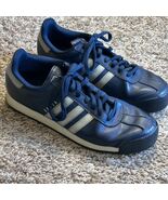 Men&#39;s Adidas Samoa Navy Blue White Leather Size 11 - $510.87 MXN