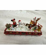 Hawthorne Village Disney Christmas Train Gondola 1960’s Mickey &amp; Friends... - $2,363.97 MXN