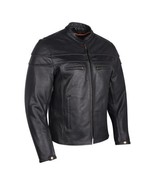 Men&#39;s Premium Leather MCJ Vented Motorcycle Jacket Biker Apparel Vance L... - £134.77 GBP+