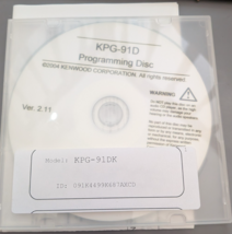 Kenwood KPG-91D 91DK Programming Disc Software CD Ver 2.11 - $24.74