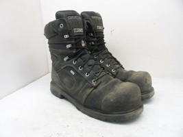 DAKOTA Men&#39;s 557 8&quot; Steel Toe Comp Plate HD3 Vibram Work Boot Black Size 12M - $64.12