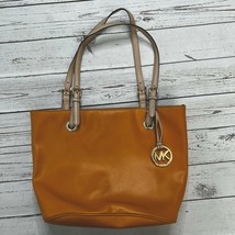 Michael Kors Mustard Yellow Saffiano Leather Tote Shoulder Bag - $59.35