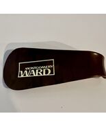 Montgomery Ward Brown Plastic Wood Tone Shoe Horn - $22.72