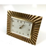 Vtg Seth Thomas Art Deco MCM Brass Alarm Desk Table Travel Clock Made In... - €12,79 EUR