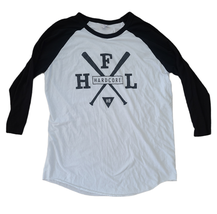 Vintage HFL Hardcore Band Baseball Shirt T-Shirt Hard Fast Loud HB Men&#39;s... - £31.12 GBP