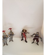  Schleich Medieval Era 4 Foot Knights Gold and Silver plus Red  - $54.68 CAD