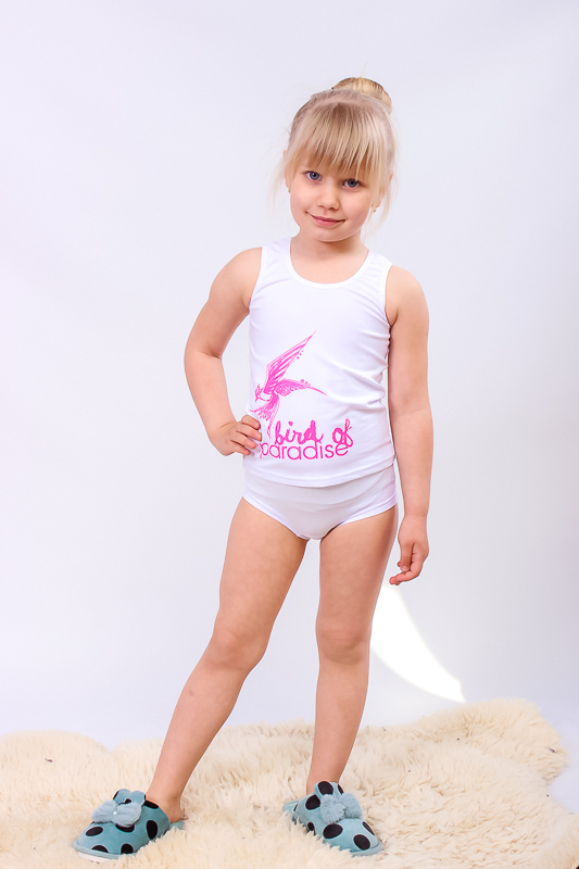 Underwear (Girls over 4 y.o.), Any season,  Nosi svoe 6184-036-33 (bilyj-ptas...