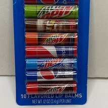 Pepsi Flavored Lip Balm Kids Set Cherry Baja Blast Mt Dew Root Beer Code Red - £11.79 GBP