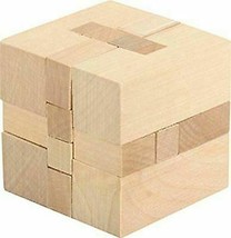 Frank Lloyd Wright Rythm Mini Square Interlocking Textile Blocks 3D Wood Puzzle - £8.78 GBP