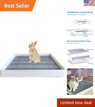 Hygienic Plastic Litter Box for Small Animals - Easy Clean &amp; Low-Entry D... - $85.49