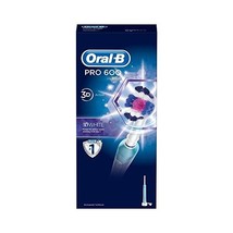 Oral-B Pro 600 White and Clean Electric Rechargeable Toothbrush Powered ... - £74.70 GBP