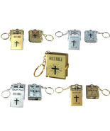 Mini Key Chain English Holy Bible, Spanish Dios Habla Hoy Religious Gift... - $12.98