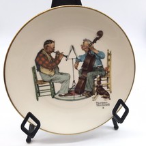 1981 Gorham Norman Rockwell Canine Solo Plate Howling Dog Bass Cello Cla... - $14.99