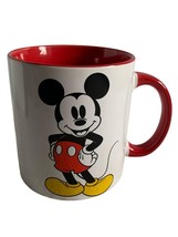 Disney Mickey Mouse red and White large coffee mug - $25.09