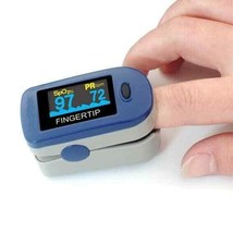 NEW MEDSOURCE Fingertip Pulse Oximeter Fingertip, Blue Color OLED Displa... - £10.45 GBP