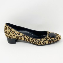 Franco Sarto Womens Leopard print Real Fur Slip on Ballet HeelPumps, Siz... - $22.72